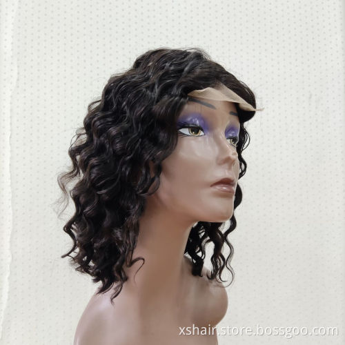 Free Shipping 13X6 Lace Front Pixie Bob Human Hair Wig Short And Curly